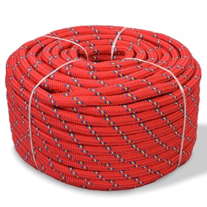 Diverse Hardware, Bootsseil Polypropylen 8 mm 100 m Rot, vidaXL Bootsseil Polypropylen 8 mm 100 m Rot