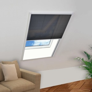 vidaXL, vidaXL Insektenschutz-Plissee für Fenster Aluminium 60 x 80 cm, vidaXL Insektenschutz-Plissee für Fenster Aluminium 60 x 80 cm