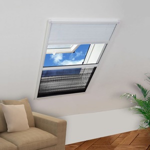 vidaXL, vidaXL Insektenschutz-Plissee für Fenster Jalousie Aluminium 80x120 cm, vidaXL Insektenschutz-Plissee für Fenster Jalousie Aluminium 80x120 cm