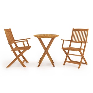 Diverse Hardware, 3-tlg. Bistro-Set Klappbar Massivholz Akazie, vidaXL 3-tlg. Bistro-Set Klappbar Massivholz Akazie