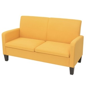 Diverse Hardware, 2-Sitzersofa 135 x 65 x76 cm Gelb