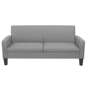 2-Sitzersofa 180 x 65 x76 cm Hellgrau