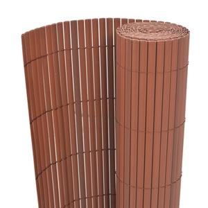 Diverse Hardware, Gartenzaun Doppelseitig 90 x 300 cm Braun, vidaXL Gartenzaun Doppelseitig PVC 90 x 300 cm Braun