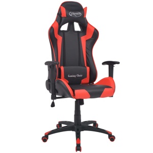 vidaXL, vidaXL Bürostuhl Gaming-Stuhl Neigbar Kunstleder Rot