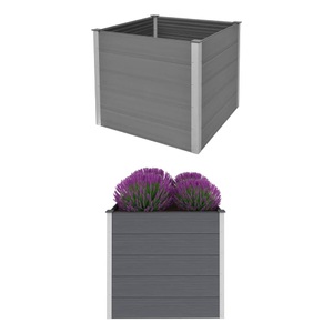 vidaXL, vidaXL Garten-Hochbeet WPC 100x100x91 cm Grau, 