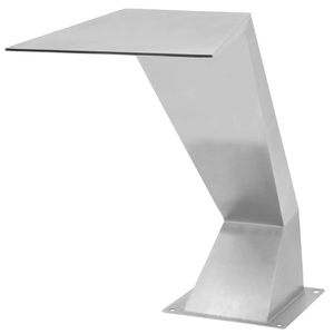 Diverse Hardware, Pool-Brunnen Edelstahl 64 x 30 x 52 cm Silber, vidaXL Pool-Wasserfall Edelstahl 64x30x52 cm Silbern