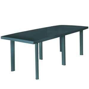 vidaXL, vidaXL Gartentisch Grün 210 x 96 x 72 cm Kunststoff, vidaXL Gartentisch Grün 210x96x72 cm Kunststoff