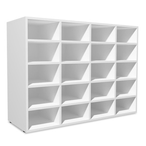 Diverse Hardware, Schuhregal Spanplatte 92 x 33 x 67,5 cm Weiss, 