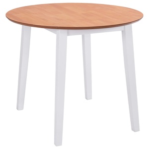 Diverse Hardware, Klappbarer Esstisch Rund MDF Weiss, vidaXL Klappbarer Esstisch Rund MDF Weiß