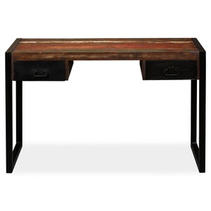 Diverse Hardware, Schreibtisch mit 2 Schubladen Altholz Massiv 120 x 50 x 76 cm, vidaXL Schreibtisch mit 2 Schubladen Altholz Massiv 120x50x76 cm