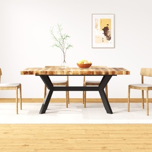 Diverse Hardware, Esstisch Mangoholz Massiv und Stahlrahmen 180 cm, vidaXL Esstisch Mangoholz Massiv und Stahlrahmen 180 cm
