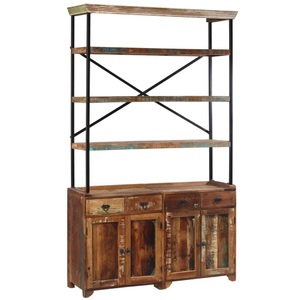 vidaXL, vidaXL Sideboard mit Einlegeböden Altholz Massiv 120x35x200 cm