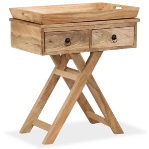 Diverse Hardware, Beistelltisch Mangoholz Massiv 65 x 40 x 76 cm, 