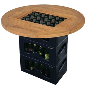 Diverse Hardware, Bierkastentisch Teak 70 cm