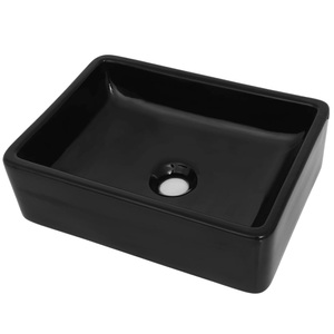 Diverse Hardware, Waschbecken Keramik Rechteckig Schwarz 41 x 30 x 12 cm, vidaXL Waschbecken Keramik Rechteckig Schwarz 41 x 30 x 12 cm