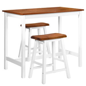 Diverse Hardware, Bartisch- und Hocker-Set 3-tlg. Massivholz, vidaXL Bartisch- und Hocker-Set 3-tlg. Massivholz