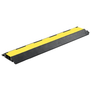 vidaXL, vidaXL Kabelbrücke Überfahrschutz 2 Kanäle Gummi 101,5 cm, vidaXL Kabelbrücke 2 Kanäle Gummi 101,5 cm