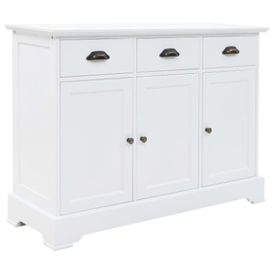 vidaXL, vidaXL Sideboard mit 3 Türen MDF und Kiefernholz 105 x 35 x 77,5 cm, vidaXL Sideboard mit 3 Türen MDF und Kiefernholz 105x35x77,5 cm