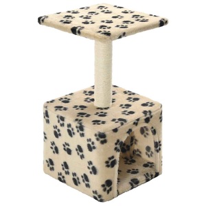 Diverse Hardware, Katzen-Kratzbaum Sisal 55 cm Beige Pfoten-Aufdruck