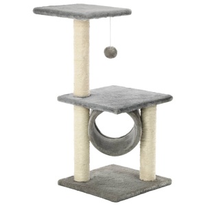 Diverse Hardware, Katzen-Kratzbaum Sisal 65 cm Grau, vidaXL Katzen-Kratzbaum Sisal 65 cm Grau