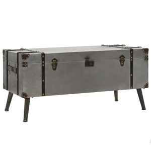 Diverse Hardware, Couchtisch MDF und Aluminium 102 x 51 x 47,5 cm, vidaXL Couchtisch MDF und Aluminium 102x51x47,5 cm