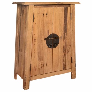 vidaXL, vidaXL Badezimmerschrank Recyceltes Massivholz Kiefer 59×32×80 cm, vidaXL Bad-Beistellschrank Massivholz Kiefer 59x32x80 cm