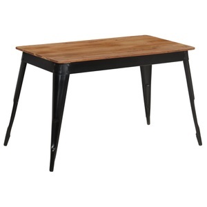 Diverse Hardware, Esstisch Akazienholz Massiv und Stahl 120 x 60 x 76 cm, vidaXL Esstisch Akazienholz Massiv und Stahl 120 x 60 x 76 cm