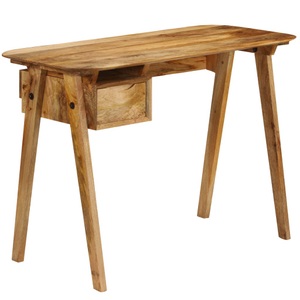 Diverse Hardware, Schreibtisch 110 x 50 x 76 cm Mangoholz Massiv, 