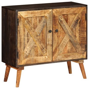 Diverse Hardware, Sideboard aus massivem Mangoholz 85x30x75 cm