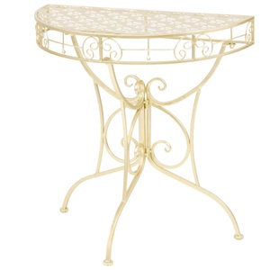 Diverse Hardware, Beistelltisch Vintage-Stil Halbrund Metall 72 x 36 x 74 cm Gold, vidaXL Beistelltisch Vintage-Stil Halbrund Metall 72 x 36 x 74 cm Gold