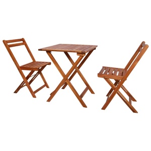 Diverse Hardware, 3-tlg. Bistro-Set Klappbar Massivholz Akazie