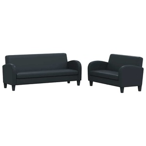 Diverse Hardware, Sofa-Set 2-tlg. Kunstleder Schwarz, vidaXL 2-tlg. Sofa-Set Kunstleder Schwarz