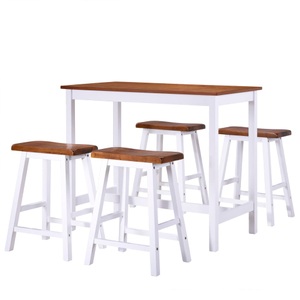 Diverse Hardware, Bartisch- und Hocker-Set 5-tlg. Massivholz, vidaXL Bartisch- und Hocker-Set 5-tlg. Massivholz