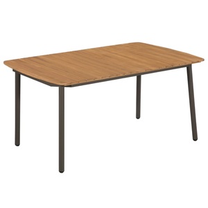 Diverse Hardware, Garten-Esstisch Akazienholz Massiv und Stahl 150 x 90 x 72 cm, vidaXL Couchtisch 150x90x72 cm Massivholz Akazie und Stahl