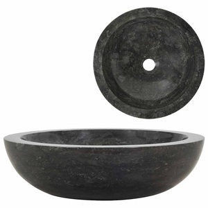 Diverse Hardware, Waschbecken 40 x 12 cm Marmor Schwarz, vidaXL Waschbecken 40x12 cm Marmor Schwarz