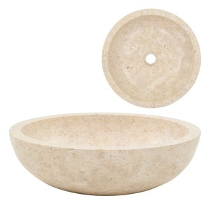 Diverse Hardware, Waschbecken 40 x 12 cm Marmor Creme, vidaXL Waschbecken 40x12 cm Marmor Creme
