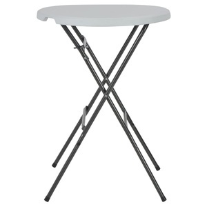 Diverse Hardware, Klappbarer Stehtisch HDPE 80x110 cm Weiss