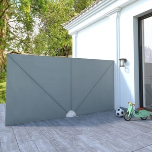 Diverse Hardware, Garten-Sonnendach Zusammenklappbar 400 x 200 cm Grau