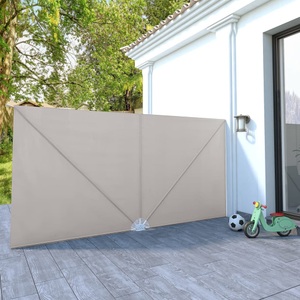 Diverse Hardware, Garten-Sonnendach Zusammenklappbar 400 x 200 cm Cremeweiss