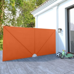 Diverse Hardware, Garten-Sonnendach Zusammenklappbar 400 x 200 cm Terrakotta