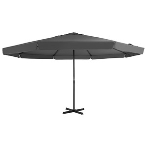 Diverse Hardware, Sonnenschirm mit Aluminium-Mast 500 cm Anthrazit, vidaXL Sonnenschirm mit Aluminium-Mast 500 cm Anthrazit