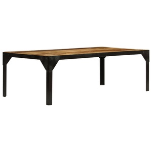 Diverse Hardware, Couchtisch Raues Mango-Massivholz und Stahl 110 cm