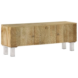 Diverse Hardware, TV-Schrank Mangoholz Massiv 118 x 30 x 45 cm, 