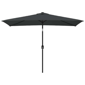 Diverse Hardware, Sonnenschirm mit Metall-Mast 300 x 200 cm Anthrazit