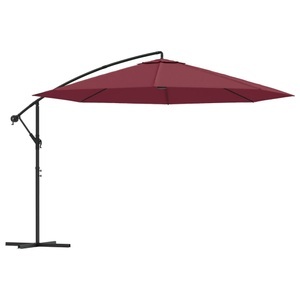 Diverse Hardware, Ampelschirm mit Alu-Mast 350 cm Bordeauxrot