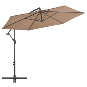 Diverse Hardware, Ampelschirm mit Alu-Mast 300 cm Taupe