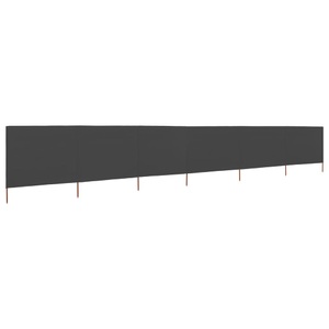 Diverse Hardware, 6-teiliges Windschutzgewebe 800 x 80 cm Grau