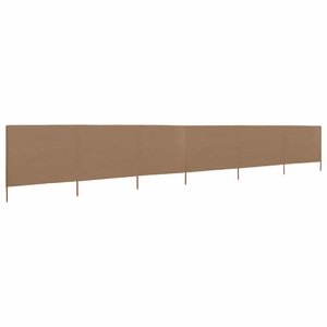 Diverse Hardware, 6-teiliges Windschutzgewebe 800 x 80 cm Taupe