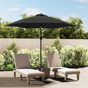 Diverse Hardware, Sonnenschirm mit Metall-Mast 300 cm Anthrazit