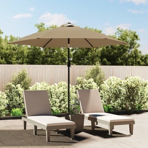 Diverse Hardware, Sonnenschirm mit Metall-Mast 300 cm Taupe